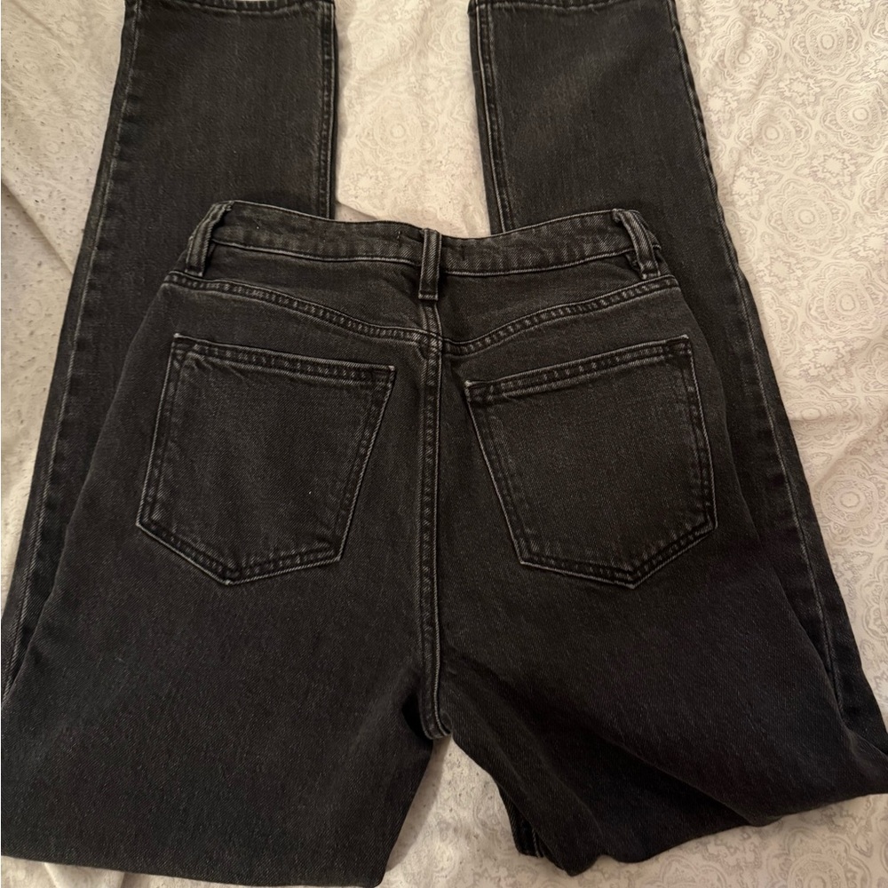 Forever 21 Dark Wash Straight Leg Jeans - Picture 3 of 4